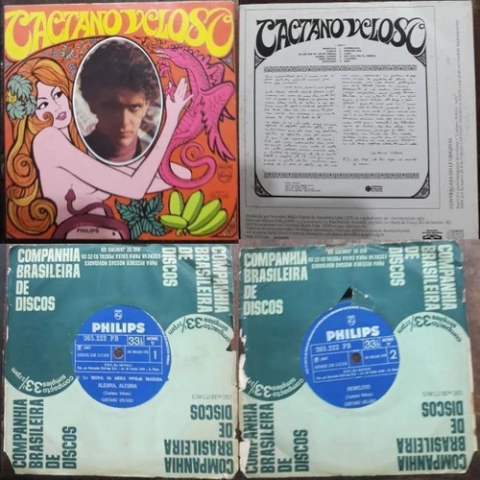 Kit 3x Caetano Veloso 1968 Lp Vinil + Compacto Vinil + Cd