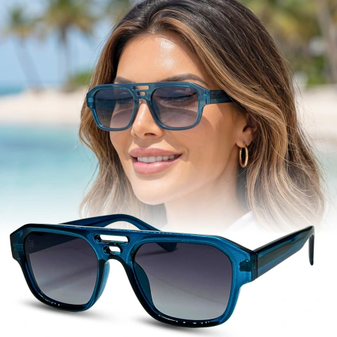 Óculos de sol Slash Azul Feminino Tratamento UV400