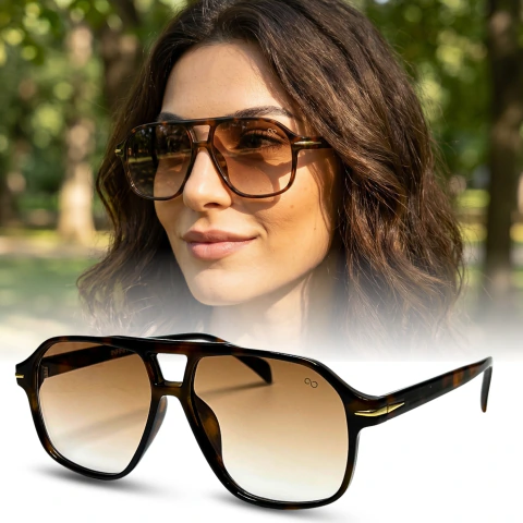 Óculos de sol Axel Tartaruga lente Degrade Feminino - UV400