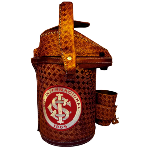 Garrafa Térmica Em Couro Modelo ( Internacional ) - comprar online
