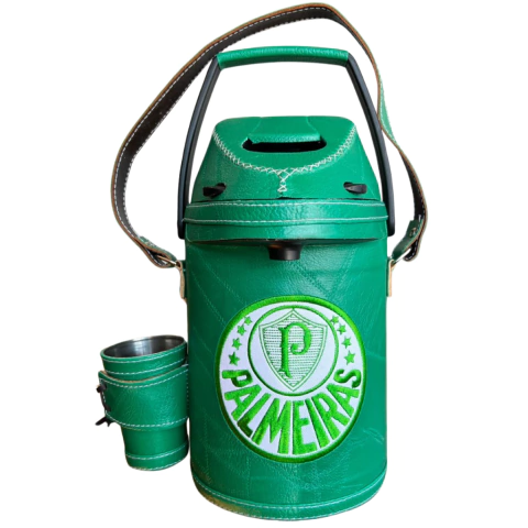 Garrafa Térmica Em Napa Modelo ( Palmeiras ) - comprar online