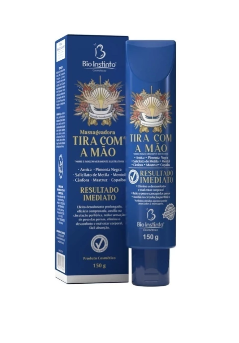POMADA MASSAGEADORA TIRA COM A MÃO 150G - comprar online