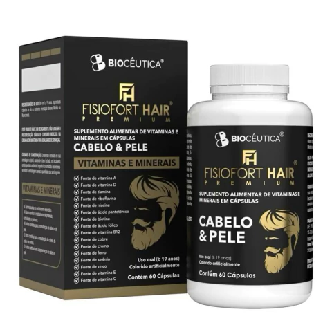 FISIOFORT HAIR PREMIUM CABELO E PELE 60 CAPS - comprar online