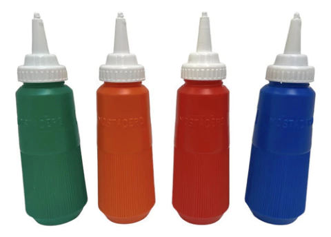 Set X 4 Mostaceros Mamaderas Chicos 18cm Para Aderezos - Pmp