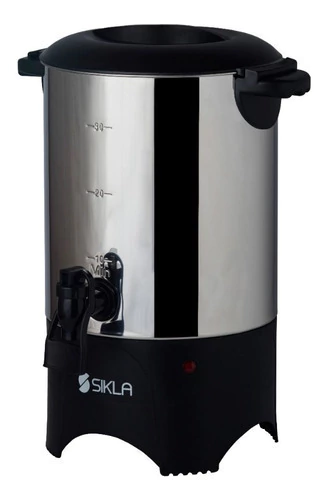 Cafetera De Filtro Sikla Cb-04 - 4,5lts./30 Pocillos Color Plateado