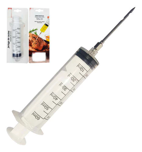 Jeringa Inyector Para Adobar Carnes De 60 Ml - Crystal Rock