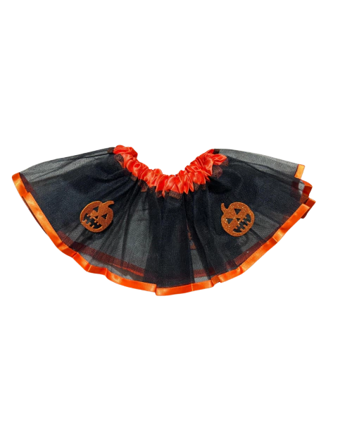 Saia de Tule - Abóbora Halloween