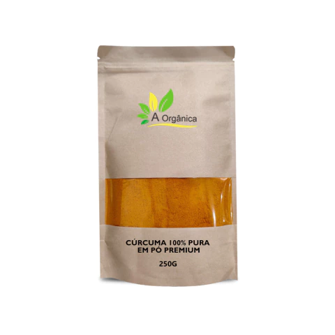 Cúrcuma 100% Pura em Pó Premium 250G À Orgânica