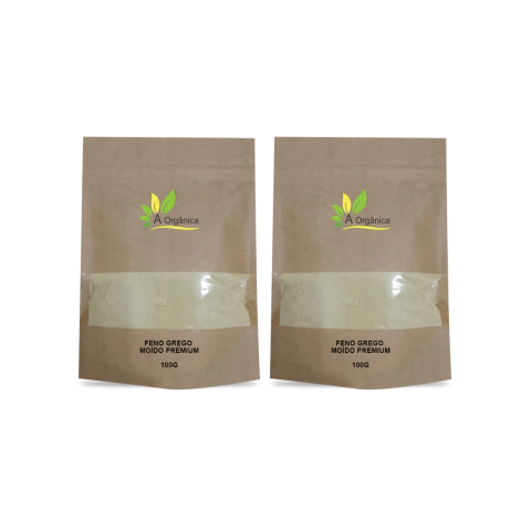 Kit 2 Feno Grego em pó Premium 100g