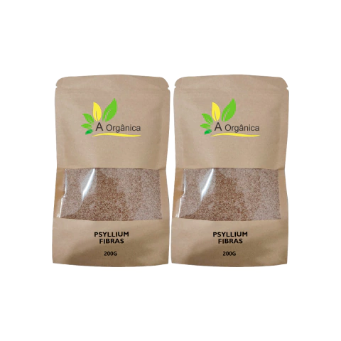 Psyllium em pó Rico Em Fibras 200g, Kit com 2