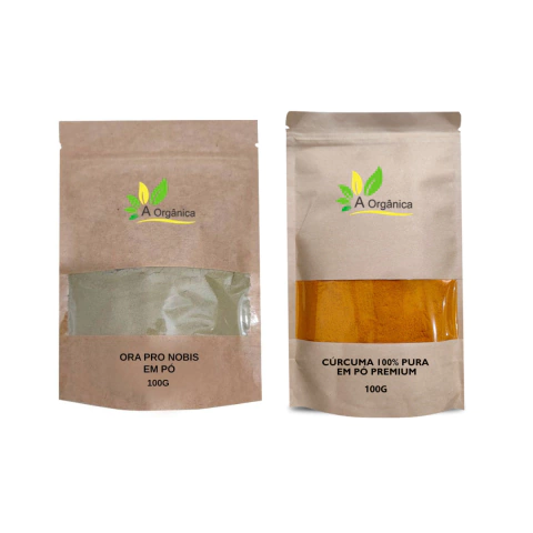 Kit: Curcuma em Pó mais Ora pro nobis 100G