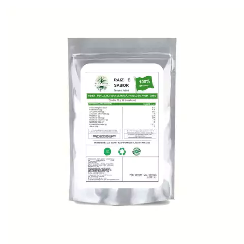 Fiber - Psyllium, Fibra de Maçã e Farelo de Aveia 200g