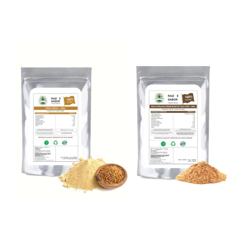 Kit: Feno Grego em pó 500g mais Maca Peruana 500g