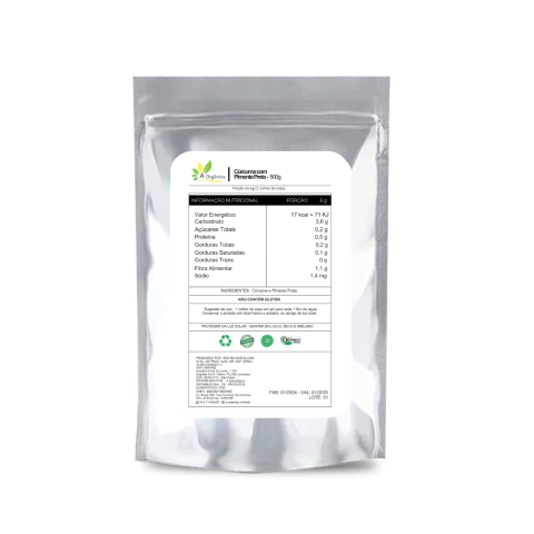 Kit 3 Cúrcuma Com Pimenta Preta em Pó Premium 500g