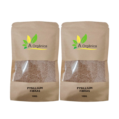 Psyllium em pó Rico Em Fibras 100g, Kit com 2