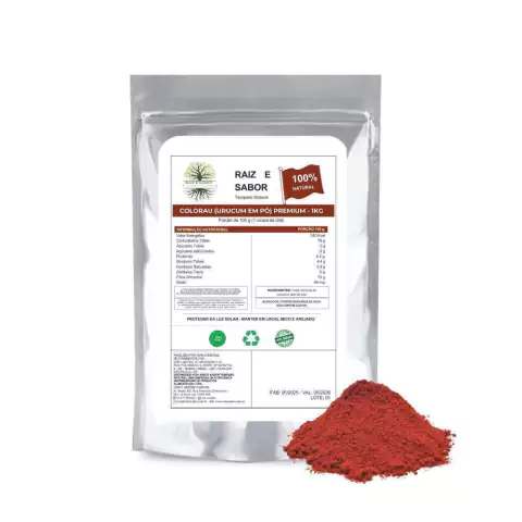 Colorau ( Urucum ) em pó Premium 1kg