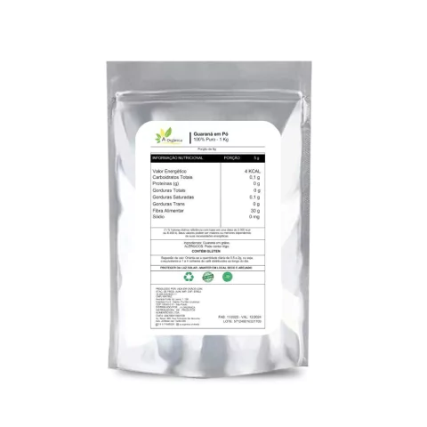 Guaraná Natural em Pó 100% Puro 1Kg Sabor Natural