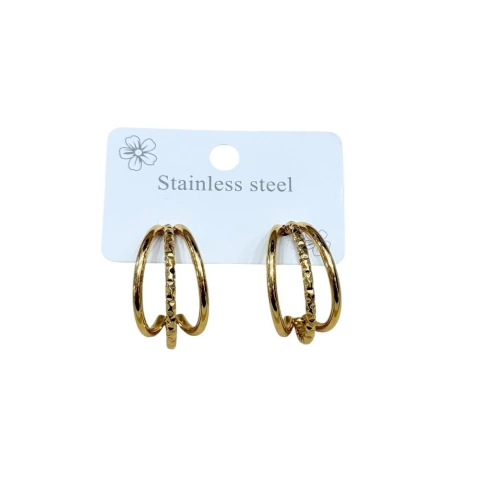 ALITOS ACERO DORADO POR TIRAS DE 12 PAR