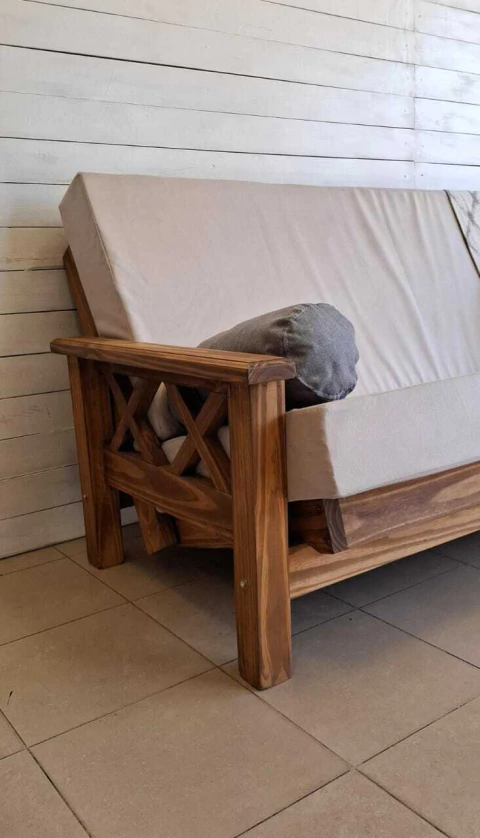 Colchon para futon placa funda lavable en pana - comprar online