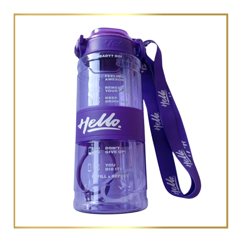 Botella de Plástico Deportiva con Pico HELLO - 800ml - comprar online