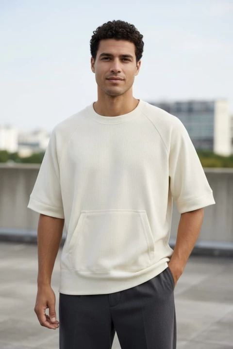 Remera Canguro Waffle - comprar online