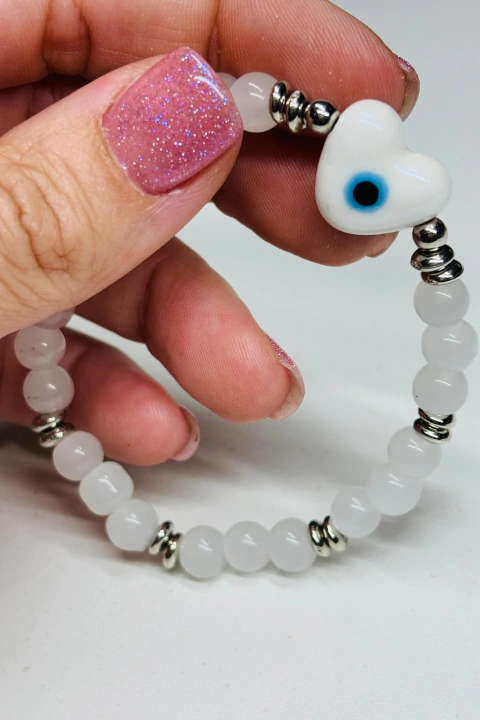 Pulsera White Heart - comprar online