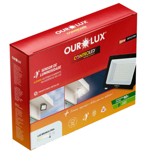Refletor CONTROLED SENSOR DE LUMINOSIDADE 100W 6500K - comprar online