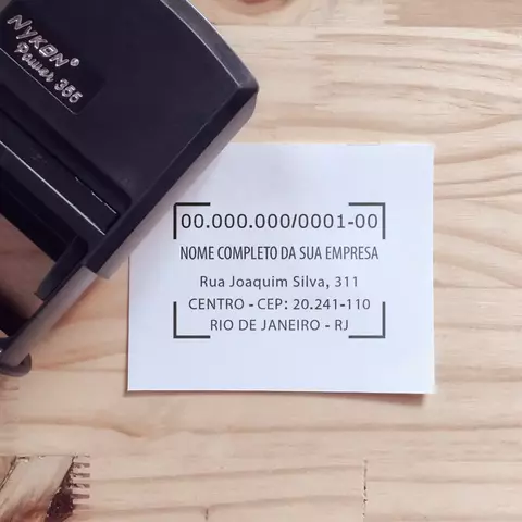 Carimbo CNPJ Padronizado para Empresas - Automático - comprar online