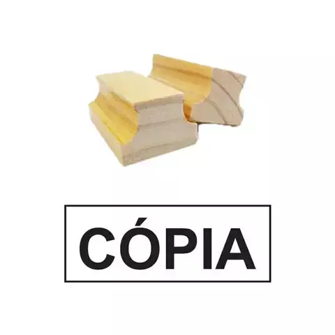 Carimbo CÓPIA com Moldura - Base Madeira - comprar online