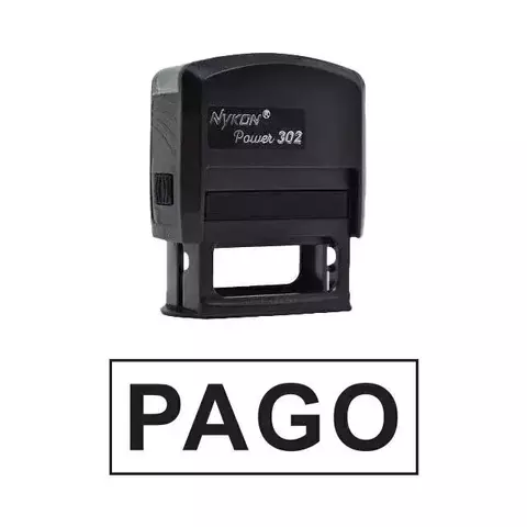 Carimbo PAGO com Moldura - Automático - comprar online