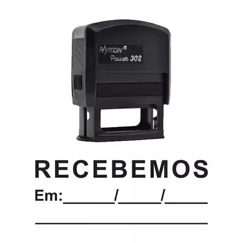 Carimbo Recebemos com Data e Assinatura - Automático - comprar online