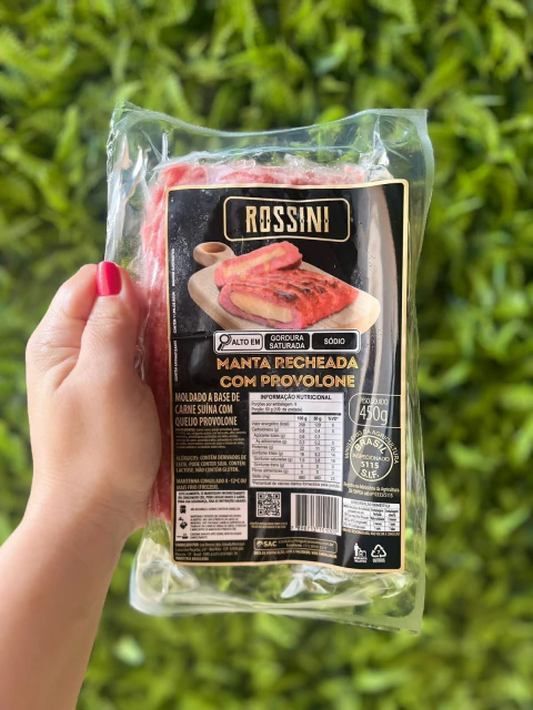 MANTA RECHEADA COM PROVOLONE PCT 450gr