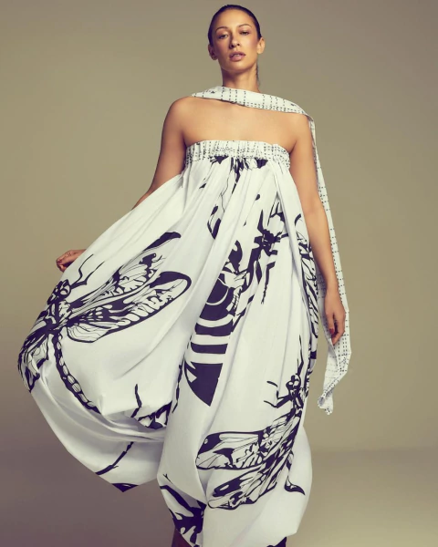 VESTIDO BALONEE SILK INSETOS