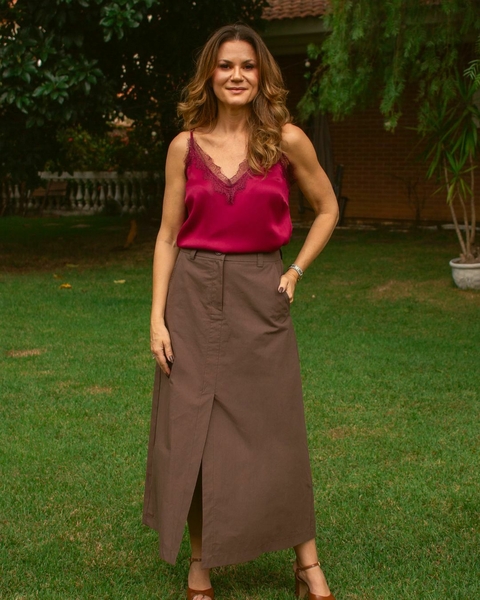 SAIA MIDI COM FENDA TRANSPASSADA - comprar online