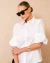 CAMISA TRICOLINE DETALHE MANGA TORCIDA BRANCO - comprar online