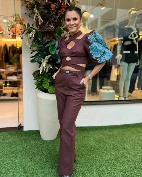CALCA WIDE LEG CINTURA ALTA - comprar online