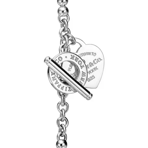 Corrente Bolinhas c/ Coração Tiffany&Co