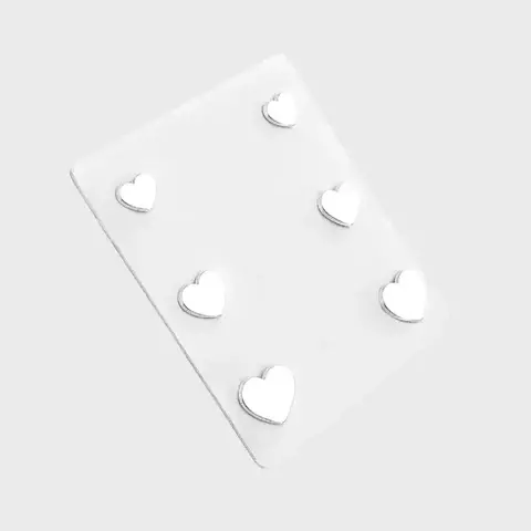 Trio de Brincos Corações Simples