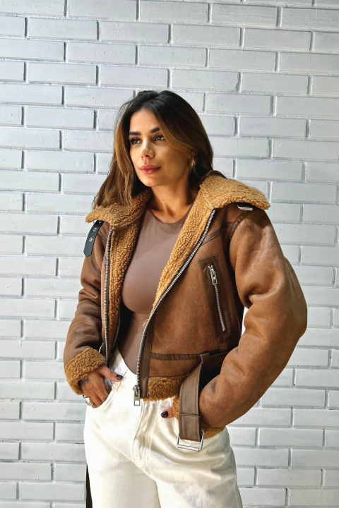 Casaco Zara Doce de Leite