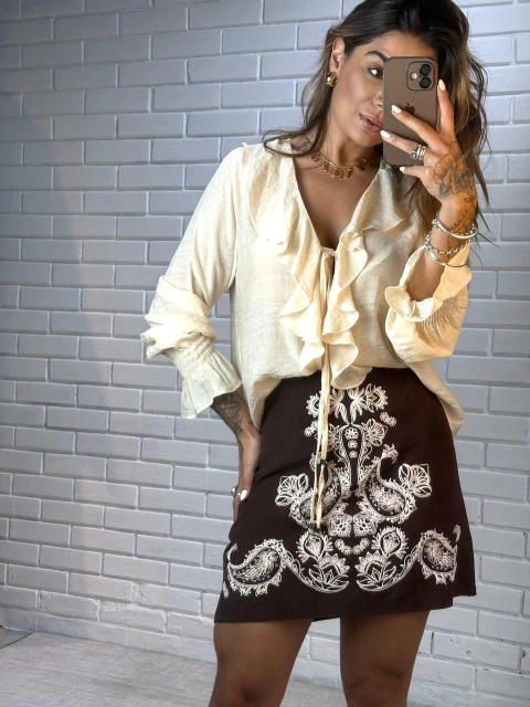 Blusa Olívia babados - comprar online