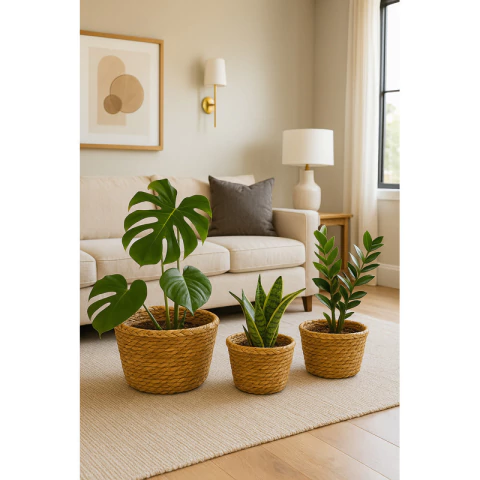 Canasto Multiuso Redondo Grass Set X3 - comprar online