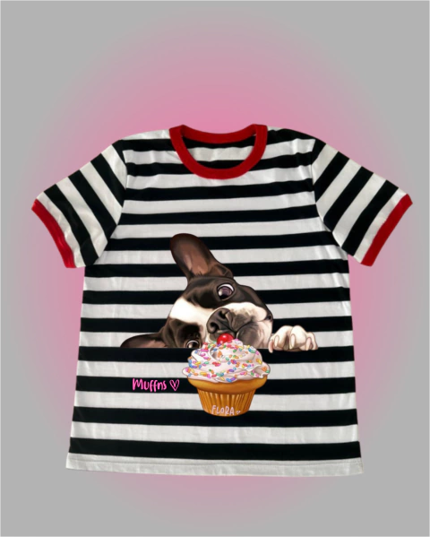 REMERA RAYADA BULLDOG MUFFINS - comprar online
