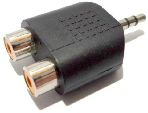 Adaptador P2 estéreo x 2 jack RCA fêmea SKU 17083 - comprar online