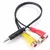 Cabo P2 (3L) x 3 RCA fêmea AV SKU 27353 na internet