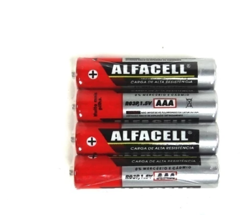 Pilha AA 1,5 Alfacell comum cartela com 4 pilhas SKU 22305 - comprar online