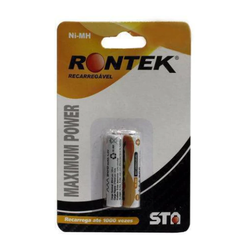 Bateria recarregável palito Rontek AAA NiMH 600mAh SKU 28475 - comprar online