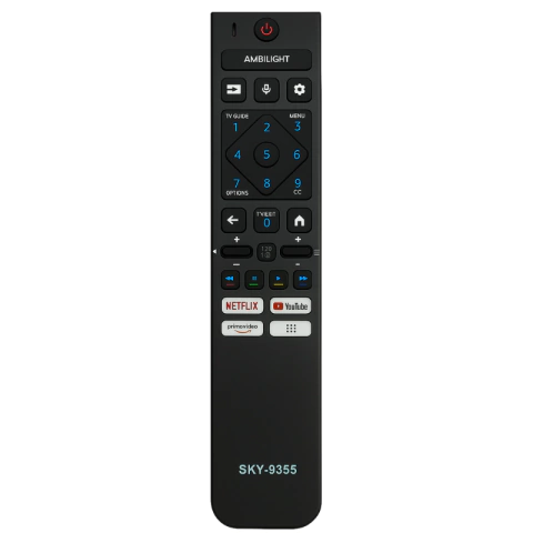Controle Remoto LCD Philips Smart Netflix/ Prime/ Youtube Ambilight SKY-9355 SKU 34514