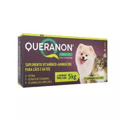 Queranon Pele e Pelagem 7,5g - 30 Comprimidos 1 Para Cada 5kg Cães e Gatos Pequeno Porte - comprar online