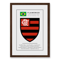 Quadro FLAMENGO - Escudos & Brasões - QUADROS DE FUTEBOL.COM