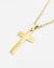 Collar Cruz Plana Gold - comprar online